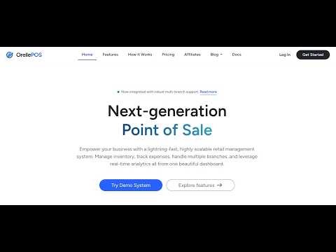 OrellePOS Full Walkthrough: Complete Sales & Inventory Setup