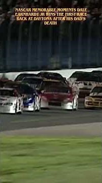 nascar memorable moments dale earnhardt jr wins first race back at daytona after his dad's death
