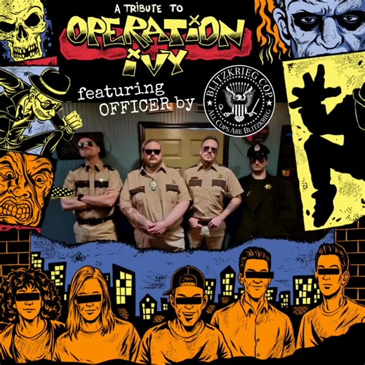 UNITY: a Tribute to Operation Ivy featured song of the day... DAY 19 - OFFICER by Blitzkrieg Cop Pre-order limited edition tapes & CD today coffincurserecords.com the album drops on Friday, Dec. 5th #operationivy #skapunk #coffincurserecords #ska