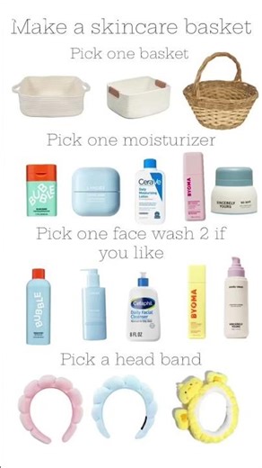 Make a skincare basket!!