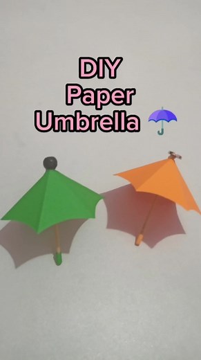 How to make a Paper Umbrella☂️ | Simple DiY ideas ♥️ #diy #tutorial #papercraft #umbrella #reels #reelsfb #reelsvideo #reelsviral #reels2023 #fbreels #fbreelsviral #fbreelsvideo | Tonyang