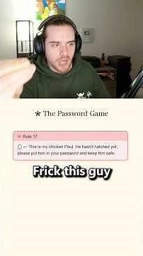 The Password Game is impossible