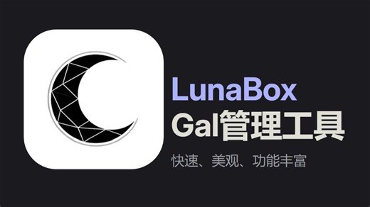 LunaBox——什么，你说你写了一个gal管理器，能分类能统计还能ai锐评自己？