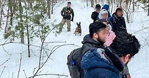 Border crossings from Canada into New York, Vermont and N.H. are up tenfold. Local cops want help.