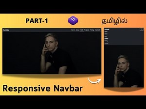 Responsive Portfolio Website Using Bootstrap In Tamil | Part 1 | Bootstrap Navbar In Tamil |