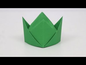 How to Make a Paper Crown without Glue or Tape - Origami Crown Folding Ideas