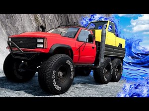 Flood Escape in the WEIRDEST Trucks! (BeamNG)