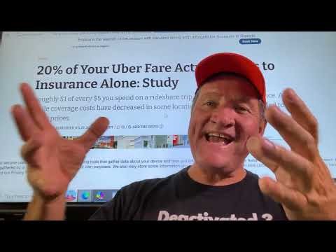 20% of your Uber Fare actually goes to Insurance alone, study shows. Uber & Lyft scam of the century