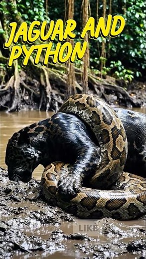 Puma in Python's grip