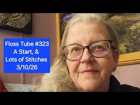 Floss Tube #323 A Start, & Lots Of Stitches 3/10/26