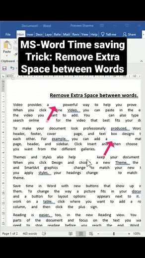 Effortless Space Removal Trick in MS Word