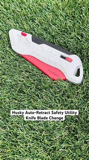 Husky Auto-Retract Safety Utility Knife Blade Change and Reload | Oddly Satisfying ASMR Sounds | DIY