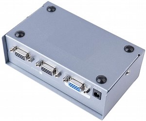 [Hot Item] VGA Splitter Amplifier Box to Dual Monitor Computer