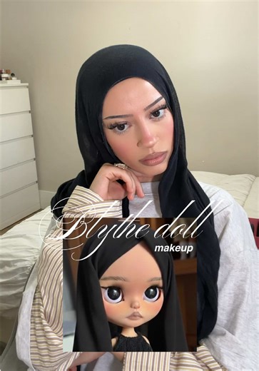 my blythe doll makeup look 🫦 what do we think cus i fear i ate @Huda Beauty @ONE SIZE BEAUTY @🇬🇧MADEBYMITCHELL🇬🇧 @L’Oréal Professionnel @NYX Professional Makeup @M·A·C Cosmetics @Westman-Atelier