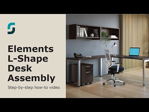 Elements L-Shape, U-Leg Desk with Return Support and Stiffener Assembly Instructions