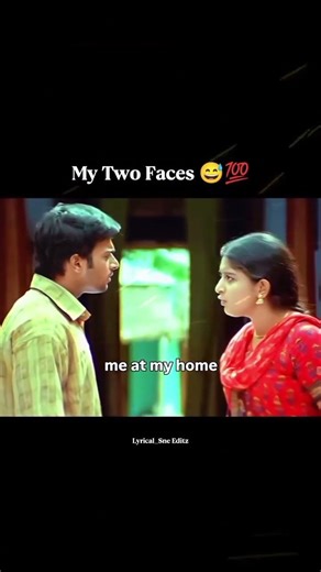 My Two Faces 😅💯 #lyrics_whatsapp_status #myself #tamilshorts
