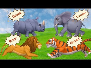 Wild Animals Sound Song for Kids | Fun & Educational Animal Sounds for Children!