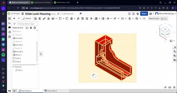 slide lock housing onshape with yapping