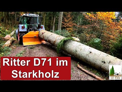 O Tannenbaum | Ritter Seilwinde D71 im Starkholz | Fendt 312 Vario