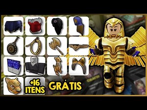 Como pegar 29 itens grátis no mapa Wonder Woman: The Themyscira Experience | Roblox