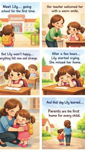 lily first day at school...