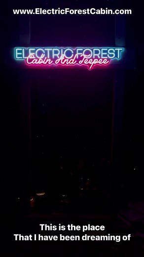 2K views · 36 reactions | This is the place that I have been dreaming of. The Electric Forest Cabin in the Smoky Mountains. It’s a fairytale dream land filled with light, color, lasers and magic. Rent this private cabin and teepee property today at www.ElectricForestCabin.com | Smoky Mountain Vacation Cabins | Facebook