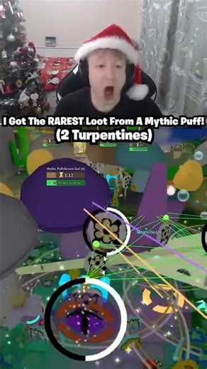 I Got The RAREST Drop 2 Turpentines From A MYTHIC Puffshroom In Bee Swarm Simulator Roblox!