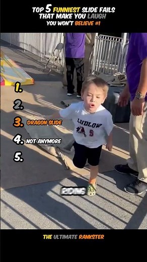 TOP 5 Funniest Slide Fails That Make You Laugh #shorts