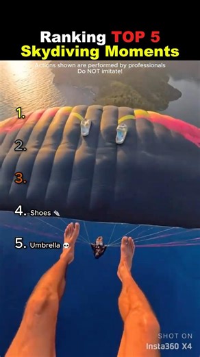 Ranking TOP 5 Skydiving Moments 😭😭 #usa
