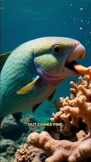 The Fish That Makes Your Beach! 🏝 Parrotfish Poop secret #Parrotfish #short