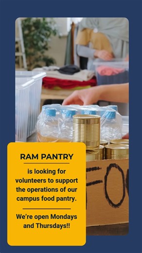 Shepherd Student Affairs on Instagram: "For more information about volunteering at the Ram Pantry, contact Jackson Heath at jheath@shepherd.edu. // video is of someone sorting food"