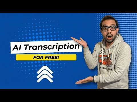 Transcribe Audio & Video Files For Free!
