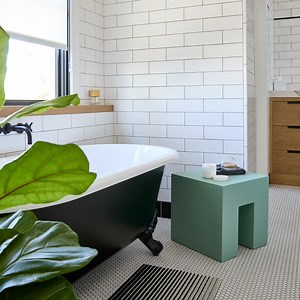 Vignelli Cube Stool from Heller - Celadon