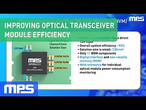 Improving Optical Transceiver Module Efficiency with the MPM54313