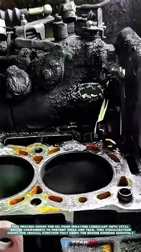Visualization of How an Oil Pump Works Inside an Engine- Satisfying jobs and machinery in the world