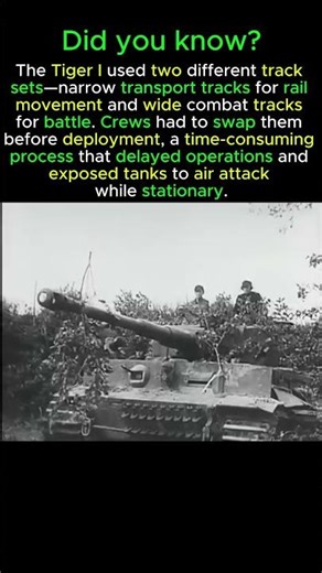 Why Tiger Tanks Needed Two Sets of Tracks | #tigertank #WW2Logistics
