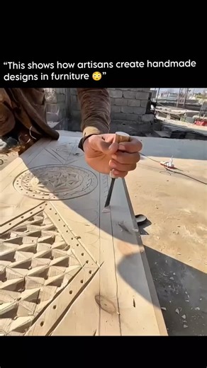 Curiosity.Node 🎯 on Instagram: "Ever wondered how those stunning handmade furniture designs are created? 🪵✨ This is the real craftsmanship behind it — pure skill, patience, and precision. From carefully marking the patterns to carving every tiny detail by hand, artisans turn a simple wooden surface into a masterpiece. No shortcuts, no machines doing the magic — just years of experience and steady hands bringing art to life. Truly satisfying to watch and even more beautiful to admire! 👏🔥”"