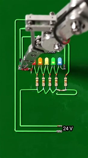 How to Make 24V Battery Charging Level Indicator 🔋 DIY LED Circuit #diyelectronics #electronicskit