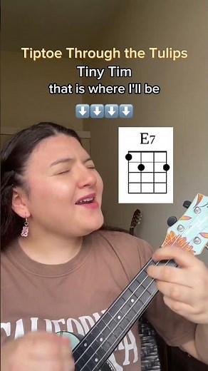 Tiptoe Through the Tulips de Tiny Tim en el ukelele✨ (TUTORIAL FÁCIL) #flightukulele #shorts