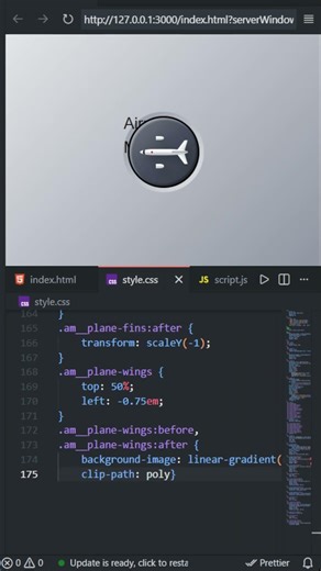 Next Level Airplane Button 🔥 (HTML CSS JS)