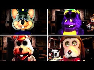 Five Nights at Chuck e cheese Rebooted: Orginal characters ALL JUMPSCARES