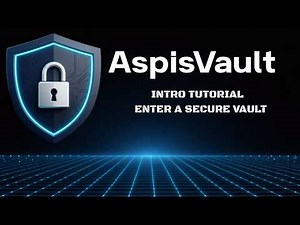 AspisVault Intro: How to enter a Secure Vault.Lock & Encrypt Files with AES-256 (Windows)