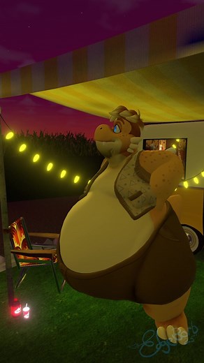 Meet Auric! He's my big, friendly, gentle giant dragon OC. He's quite the 90s nostalgic derg and he would absolutely show you his entire direct to VHS kaiju movies collection. May be because he starred in one or two of those in a previous life 🏙🤩 #fatfur #vrchat #furryfandom #furry #furrytiktok