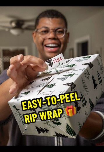 Unwrapping, but make it more fun (and accessible) by adding a rip cord 🎁 #problemsolved #presents #howto