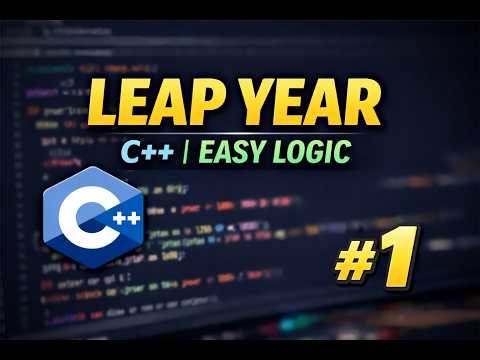 Leap Year problem solve using C++ || Leap Year Code
