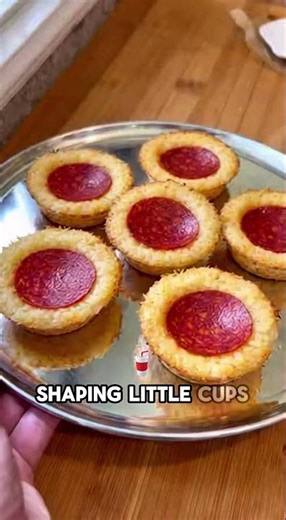Pepperoni 🍕 mini cups #recipe #easyrecipe