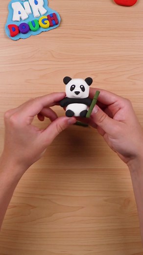 How to Make a Cute Panda with Clay Tutorial