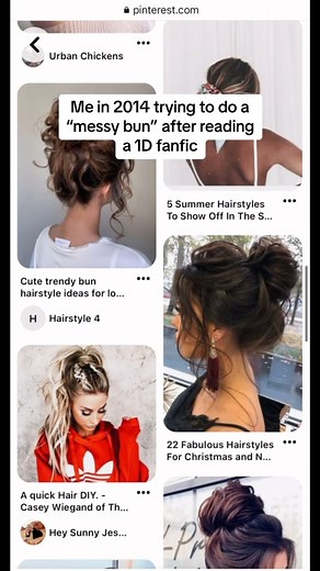 “I threw my hair into a messy bun” *scratches my head scarf* #fanfic #2010s #tumblraesthetic #sockbun #millennials #messybunhairstyle #reels | Yasmine Sahid