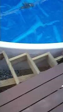 Round pool square deck how to.
