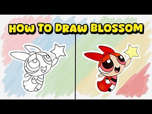 How to Draw Blossom from The Powerpuff Girls – Drawing Tutorial